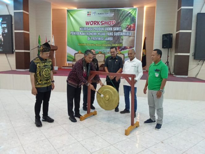 
					Workshop Hilirisasi Produk UKMK Sawit: Dorong Ekonomi Hijau Berkelanjutan di Muaro Jambi