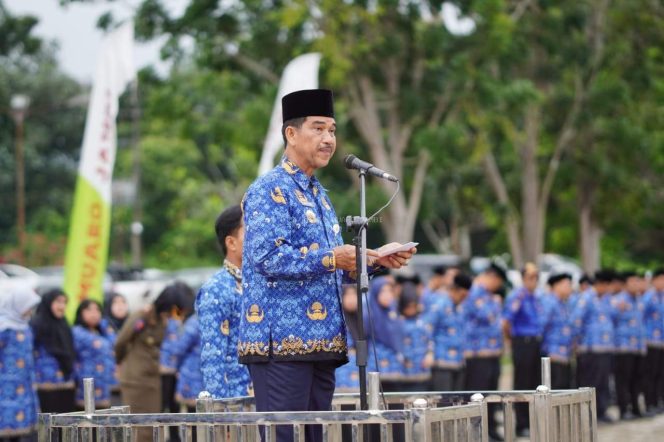
					Penjabat Bupati Muaro Jambi Raden Najmi Memimpin Upacara HKN Perdana Tahun 2025