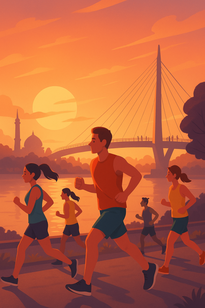 
					Berlari Menyusuri Senja, Sunset FUN RUN 2025 Hadirkan Pengalaman Unik di Jambi