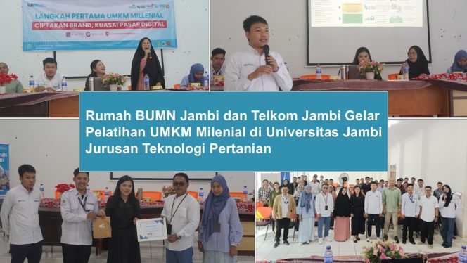 
					Rumah BUMN Jambi dan Telkom Jambi Gelar Pelatihan UMKM Milenial di Universitas Jambi Jurusan Teknologi Pertanian