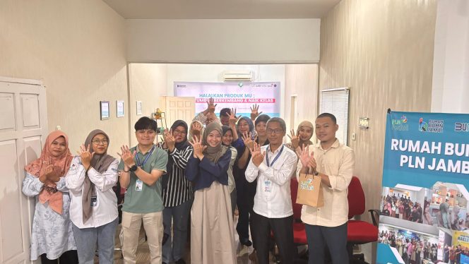 
					Telkom Jambi, Rumah BUMN Jambi dan LP3H UIN Jambi Gelar Pelatihan Halal Self Declare untuk UMKM