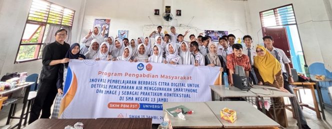 
					Tim Dosen FST UNJA Kenalkan Metode Deteksi Pencemaran Air Berbasis Smartphone di SMAN 13 Jambi