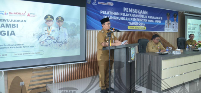 
					Pemkot Jambi Gelar Pelatihan Pelayanan Publik Angkatan III untuk Tingkatkan Kualitas SDM Kepala Sekolah