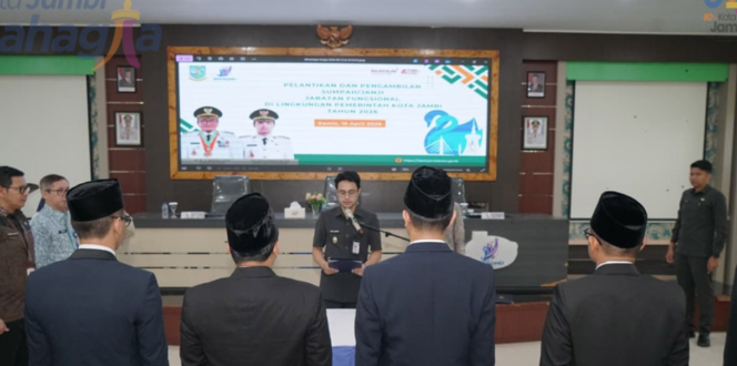 
					Di Tengah Transformasi Digital, Kota Jambi Perkuat Birokrasi Teknologi Melalui Pelantikan Pranata Komputer