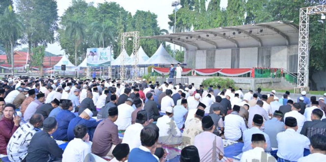 
					Salat Iduladha Bersama Masyarakat, Wali Kota Jambi Doakan Jamaah Haji Pulang Selamat dan Menjadi Haji Mabrur