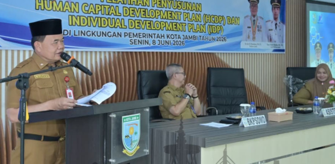 
					Tingkatkan Kualitas SDM ASN, Pemkot Jambi Gelar Pelatihan Human Capital Development Plan dan Individual Development Plan