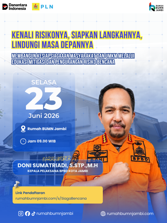 
					Rumah BUMN Jambi Bekali UMKM dengan Edukasi Mitigasi Risiko Bencana