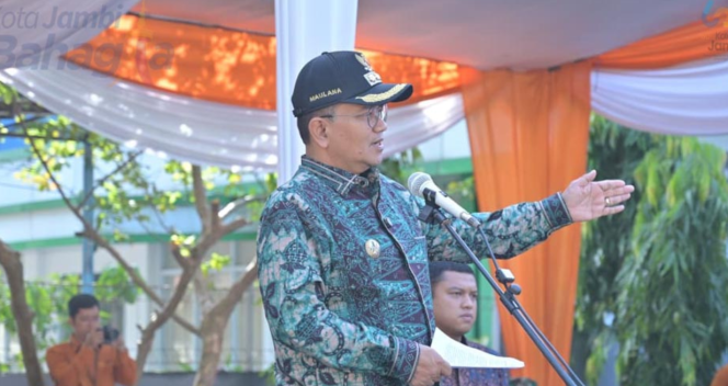 
					Dukung Sukses Sensus Ekonomi 2026, Wali Kota Jambi Maulana Pimpin Apel Pencanangan Siaga Sensus Ekonomi