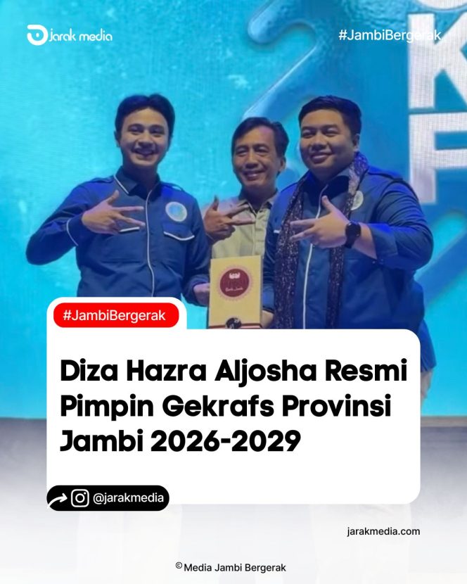 
					Diza Hazra Aljosha Resmi Pimpin Gekrafs Provinsi Jambi 2026-2029
